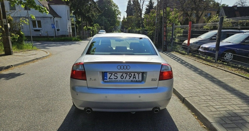 Audi A4 cena 16999 przebieg: 269800, rok produkcji 2003 z Trzebiatów małe 407